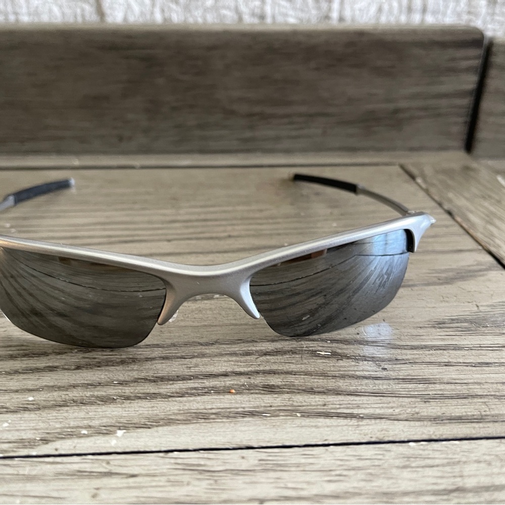 Oakley Razrwire Silver and Black Sunglasses
